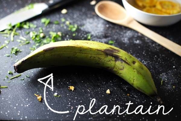 Green plantain.