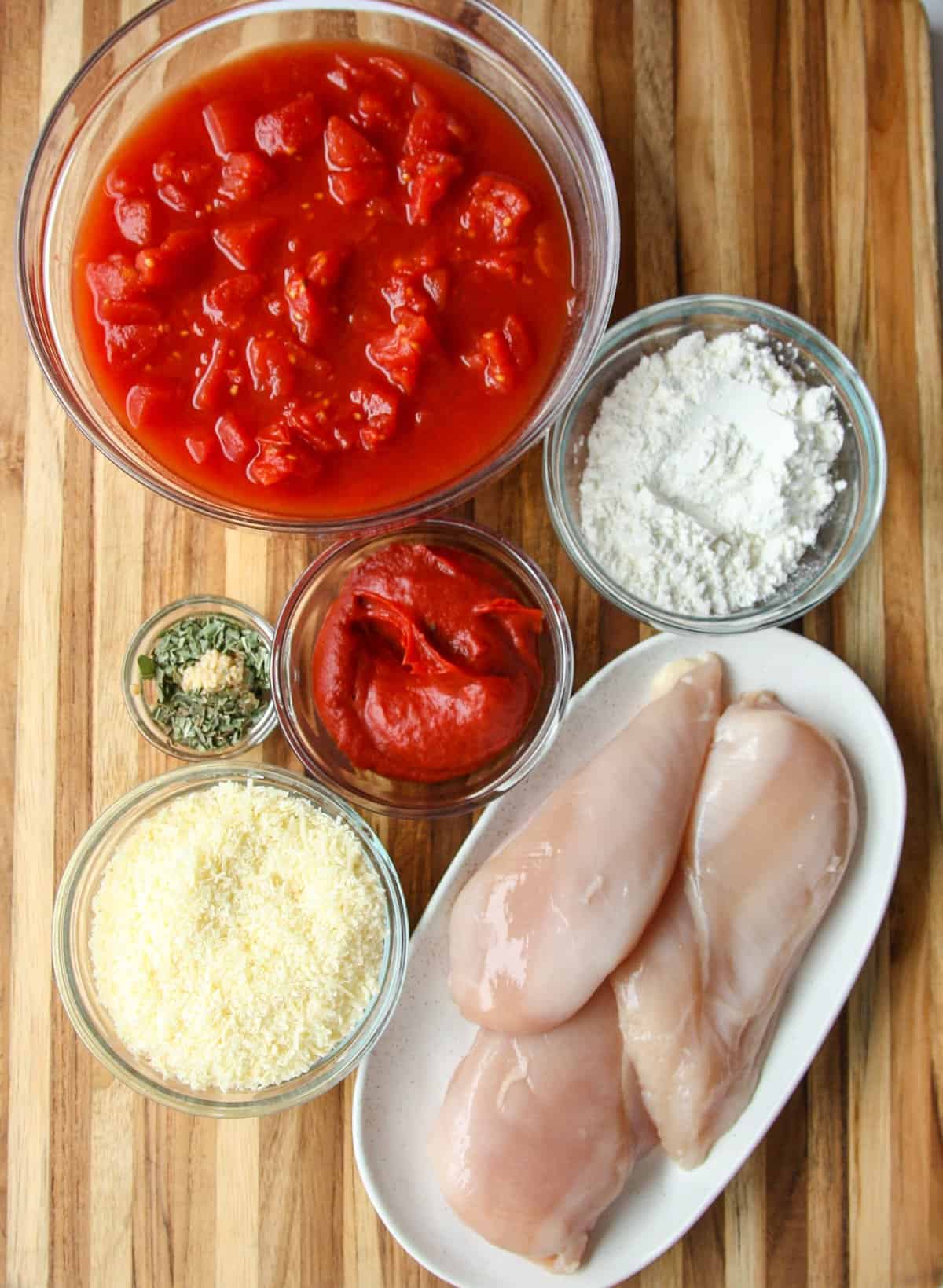 The ingredients to make this recipe.