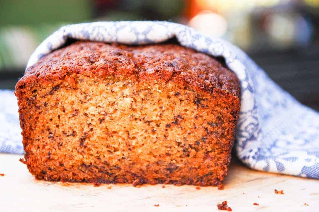 Loaf of Maui banana bread
