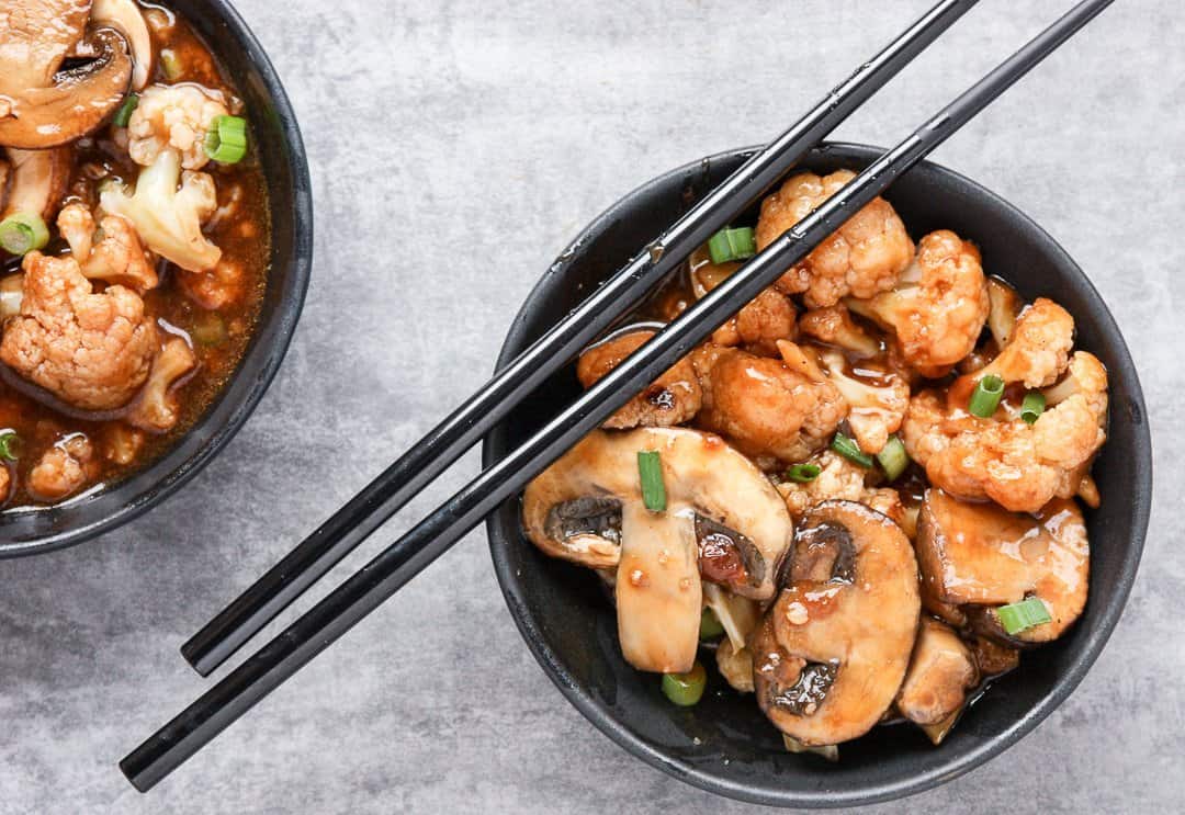 General Tso Cauliflower & Mushrooms