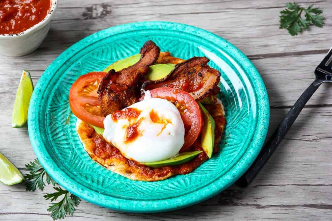 A plate of food on a picnic table