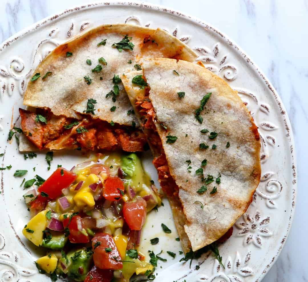 Sriracha Salmon Quesadillas