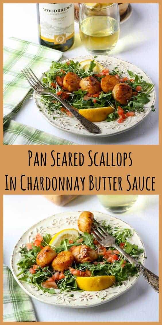 Pan Seared Scallops With Chardonnay Butter Sauce