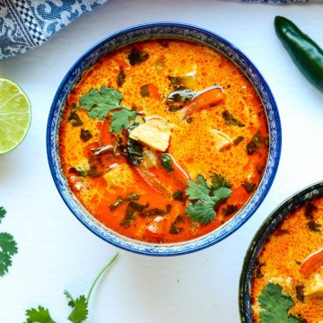 Thai Red Curry Chicken Soup