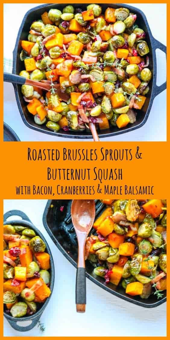 Roasted Brussels Sprouts & Butternut Squash