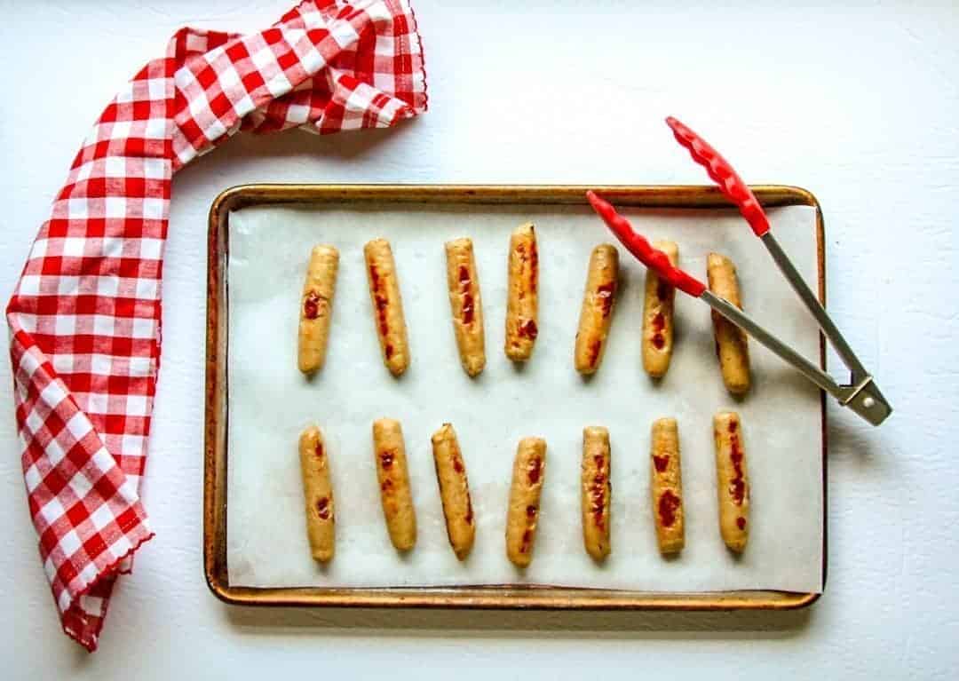 baked breakfast sausages