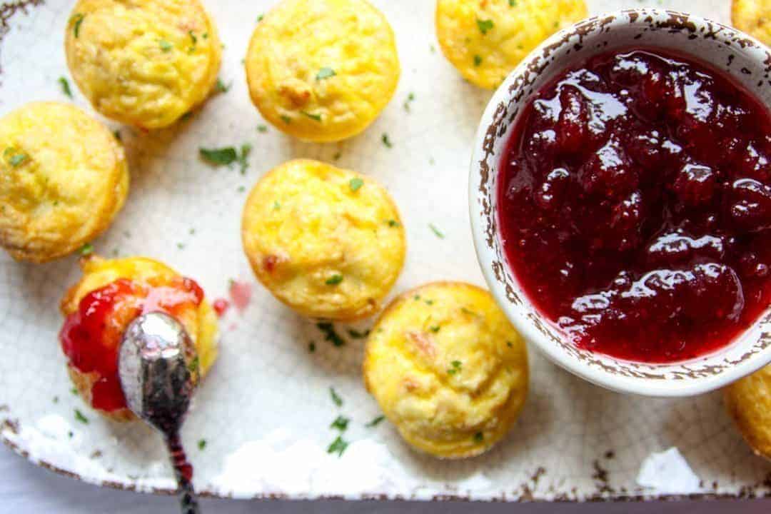 A close up of quiche appetizers