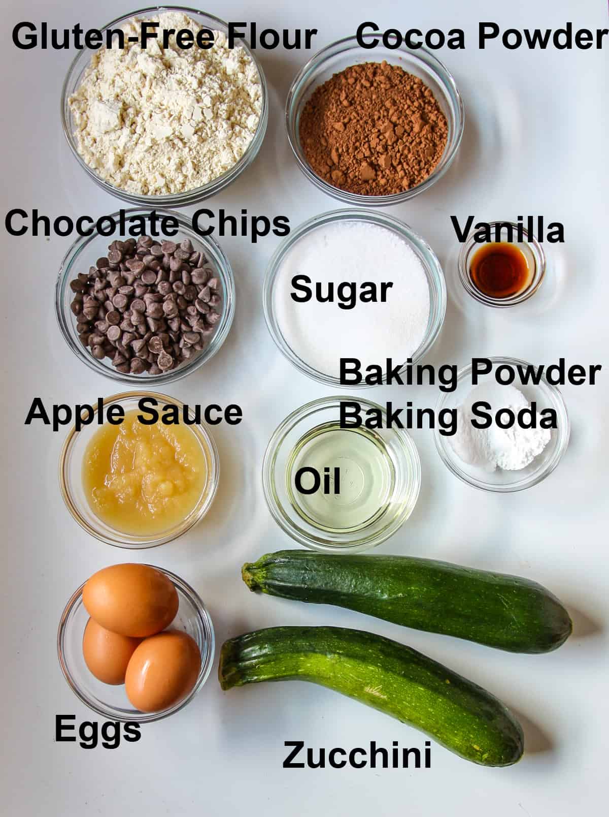 The ingredients to make the recipe.