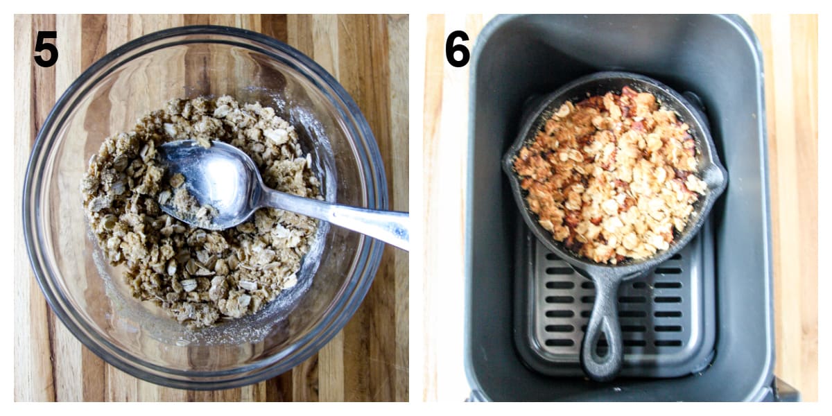 The final two steps for making this recipe.