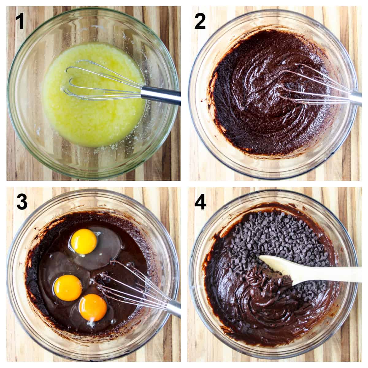 Step by step photos of the recipe process.