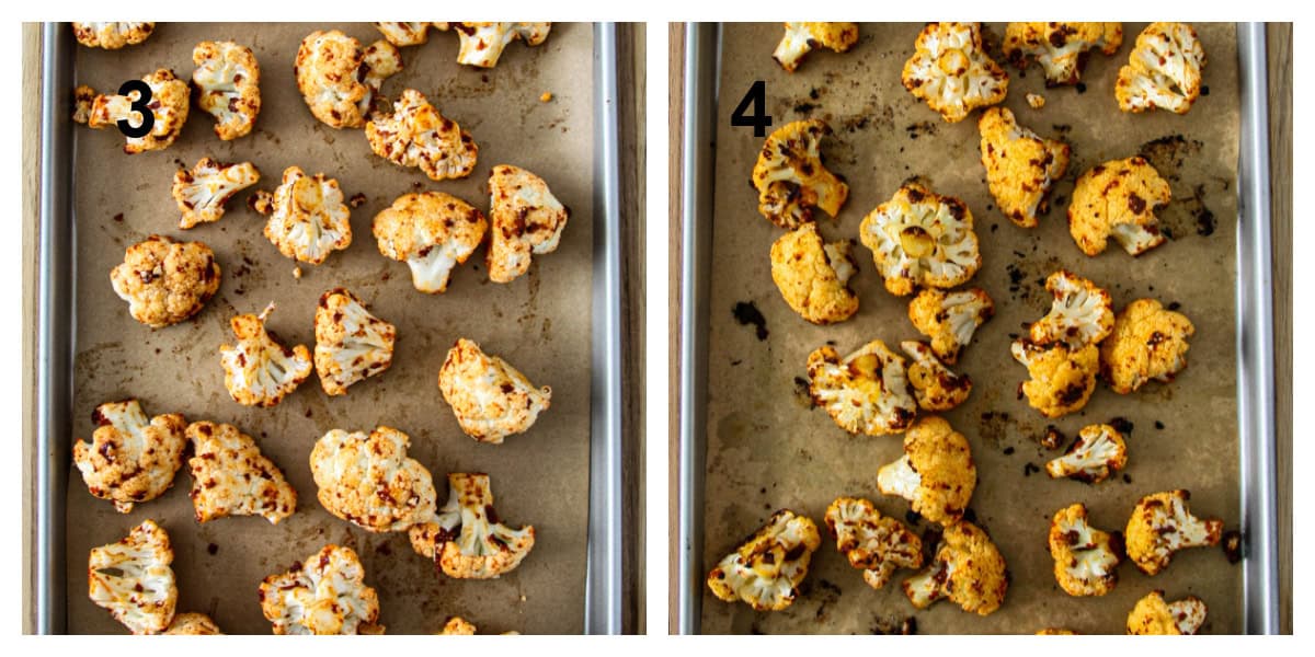 Steps three and four of the recipe process.